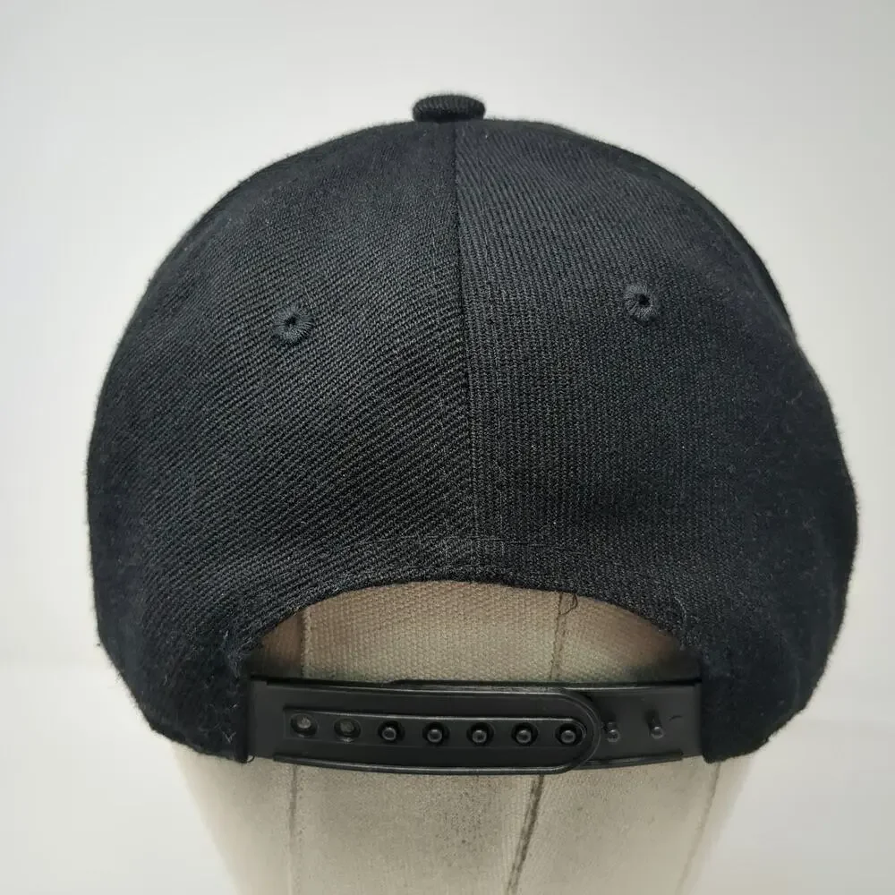 Crown Trejo's Tacos Snapback Black One Size Hat Danny Trejo Logo Green Underbrim